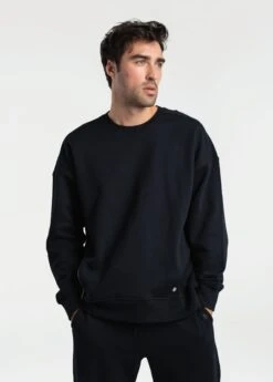 LOLE Essential Organic Pullover - Black -Draptura Sales LSU0002 N415 7 1900x