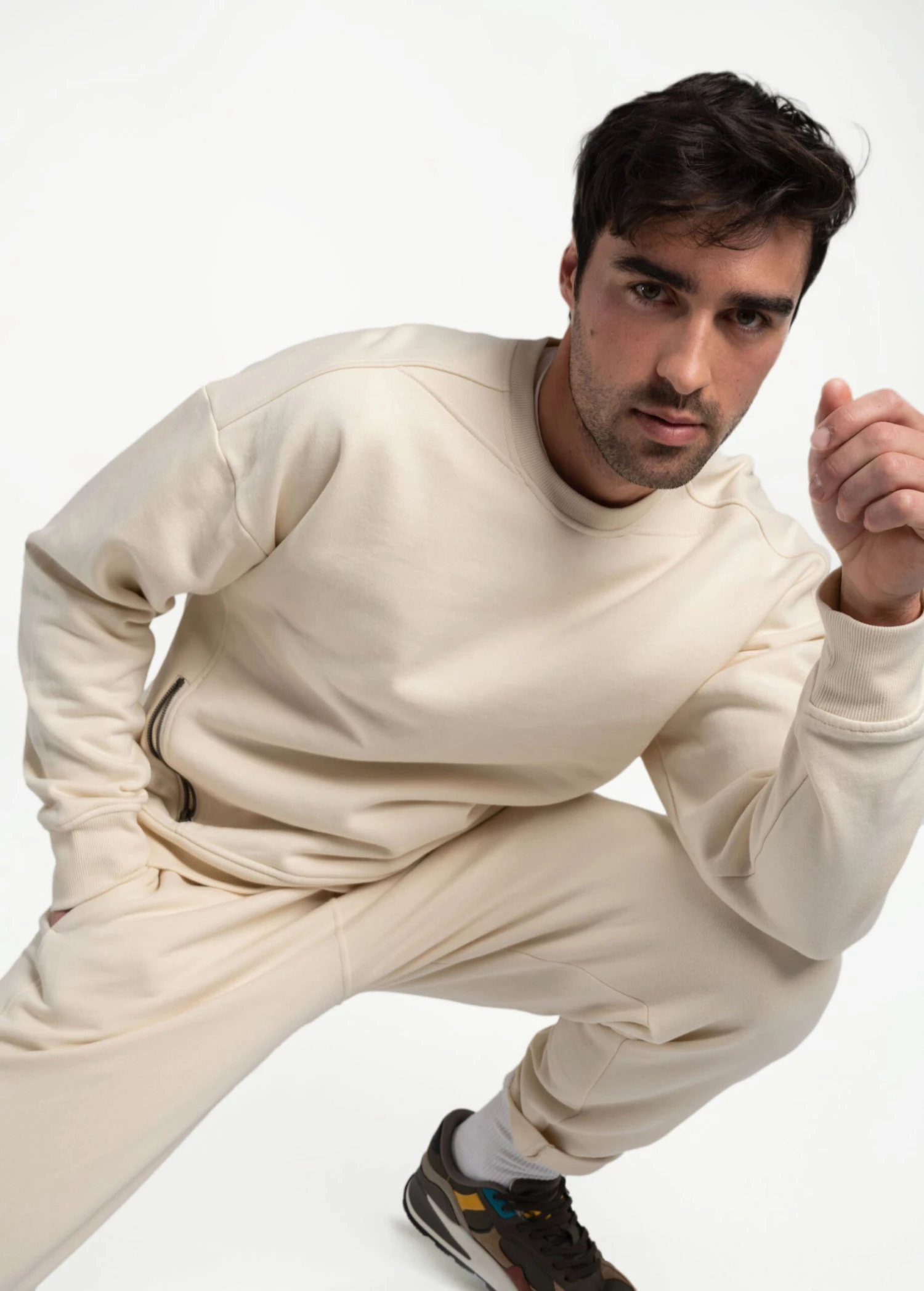 LOLE Essential Organic Cotton Joggers - Ecru 10 LOLE Essential Organic Cotton Joggers - Ecru - Image 8