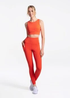 LOLE Step Up Ankle Leggings - Paprika