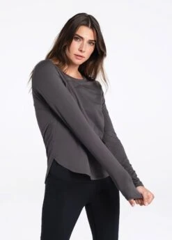 LOLE Repose Long Sleeve - Magnet -Draptura Sales LSW4256 BB04 5 1900x