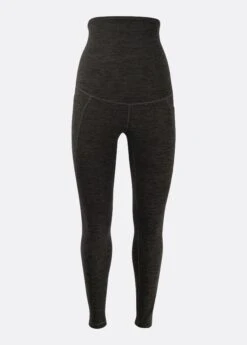 LOLE Half Moon Maternity Leggings - Black Heather