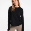 LOLE Performance Wool Long Sleeve - Black -Draptura Sales LSW4262 N415 1 1900x