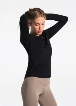 LOLE Performance Wool Long Sleeve - Black -Draptura Sales LSW4262 N415 4 1900x