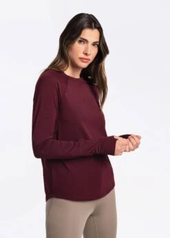 LOLE Performance Wool Long Sleeve - Plum -Draptura Sales LSW4262 P708 4 1900x