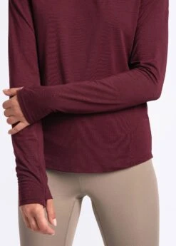 LOLE Performance Wool Long Sleeve - Plum -Draptura Sales LSW4262 P708 5 1900x