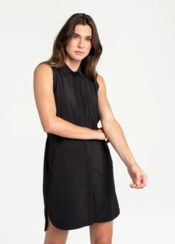 LOLE Momentum Shirt Dress - Black -Draptura Sales LSW4272 N415 3 1900x
