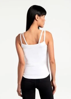LOLE Organic Cotton Tank Top - White -Draptura Sales LSW4276 W101 4 1900x
