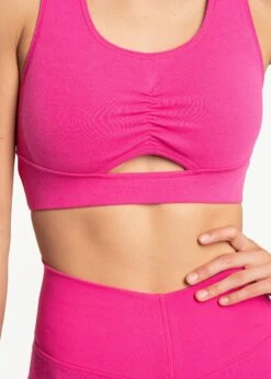 LOLE Organic Cotton Bra - Rhubarb -Draptura Sales LSW4281 K765 5 1900x