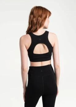 LOLE Organic Cotton Bra - Black -Draptura Sales LSW4281 N415 3 1900x