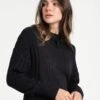 LOLE Vanier Funnel-neck Pullover Sweater - Black -Draptura Sales LSW4289 N415 1 1900x