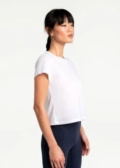 LOLE Everyday Short Sleeve - White -Draptura Sales LSW4294 W101 3 1900x