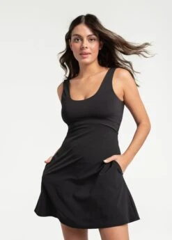 LOLE Momentum Dress - Black -Draptura Sales LSW4297 N415 7 1900x
