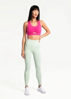 LOLE Step Up Ankle Leggings - Nebula Green