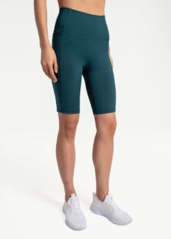 LOLE Step Up Biker Shorts - Emerald -Draptura Sales LSW4300 V776 4 1900x