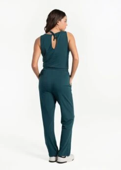 LOLE Effortless Cotton Jumpsuit - Emerald -Draptura Sales LSW4307 V776 4 1900x
