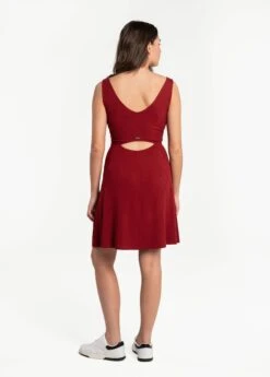 LOLE Traverse V-Neck Dress - Merlot 13 LOLE Traverse V-Neck Dress - Merlot -Draptura Sales LSW4308 R421 4 1900x
