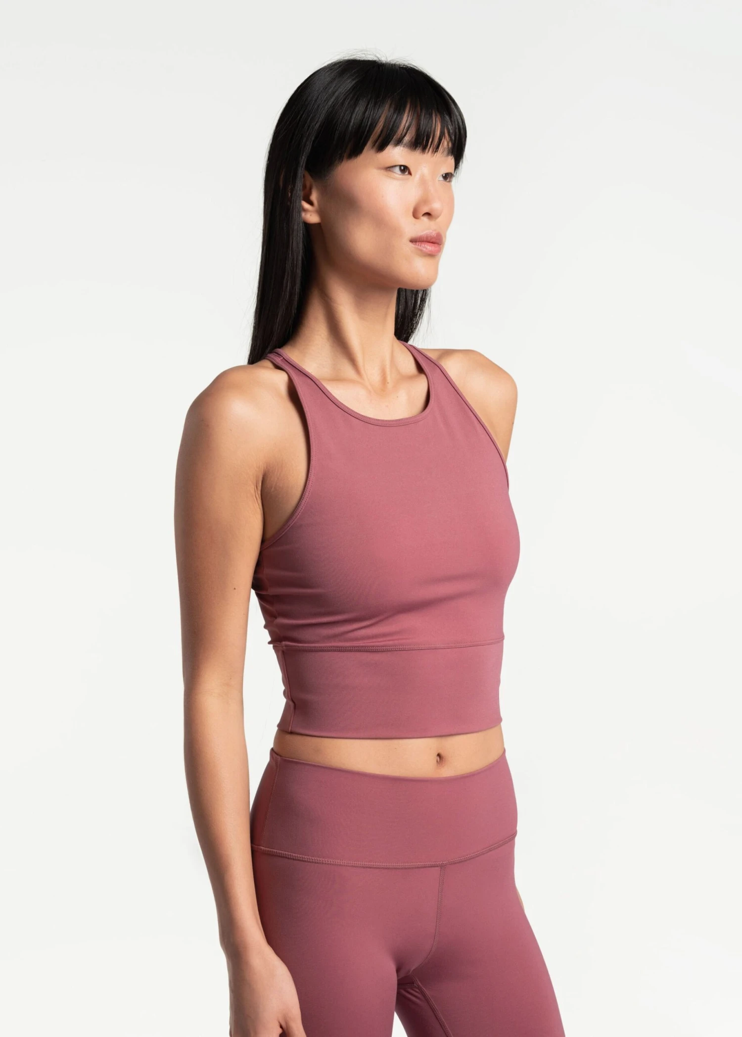 LOLE Comfort Stretch Crop Tank Top - Thistle 5 LOLE Comfort Stretch Crop Tank Top - Thistle - Image 3