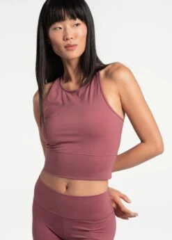 LOLE Comfort Stretch Crop Tank Top - Thistle 13 LOLE Comfort Stretch Crop Tank Top - Thistle -Draptura Sales LSW4311 P706 6 1900x