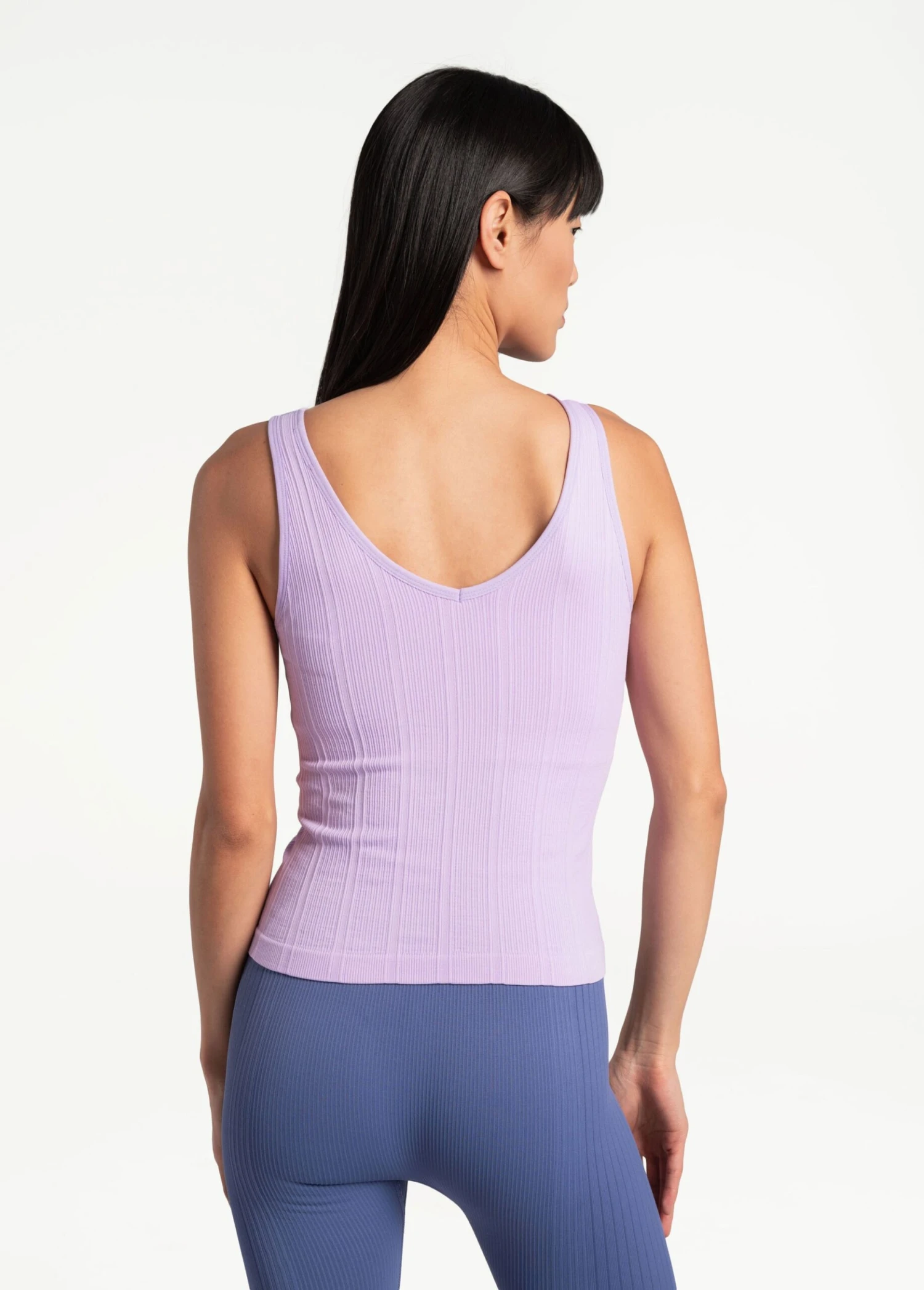 LOLE Asana V-Neck Tank Top - Lilac 4 LOLE Asana V-Neck Tank Top - Lilac - Image 2