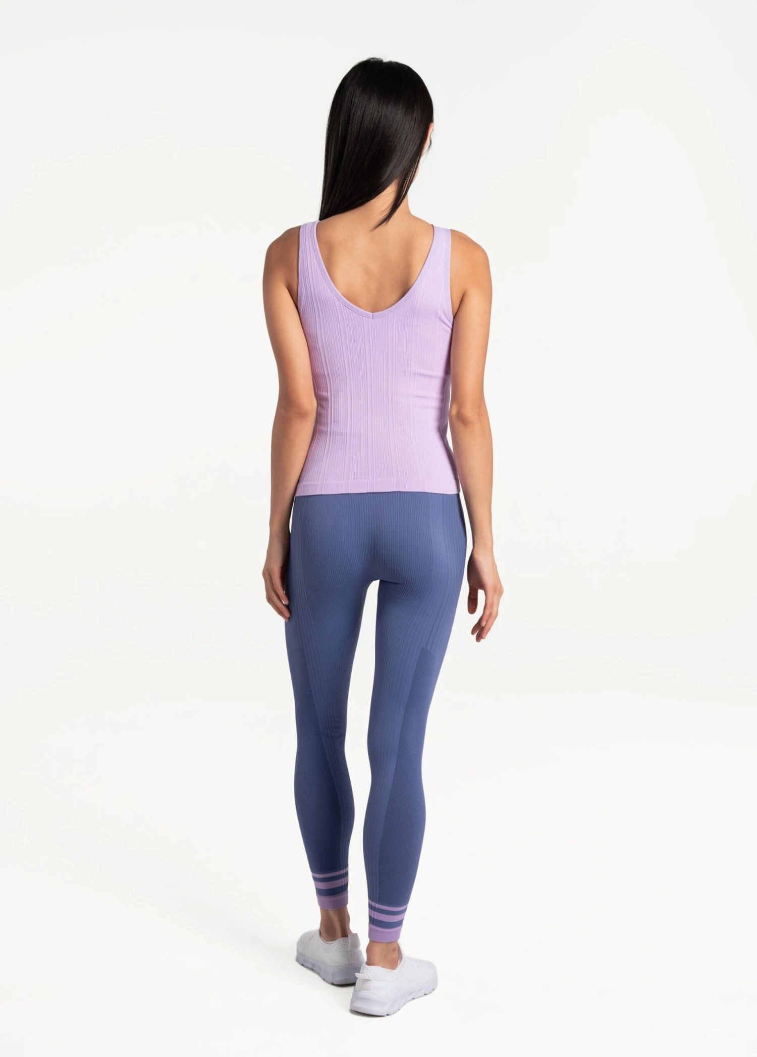 LOLE Asana V-Neck Tank Top - Lilac 8 LOLE Asana V-Neck Tank Top - Lilac - Image 6