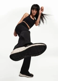 LOLE Organic Cotton Bootleg Pants - Black -Draptura Sales LSW4326 N415 8 1900x