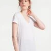 LOLE Everyday V-Neck Short Sleeve - White 2 LOLE Everyday V-Neck Short Sleeve - White -Draptura Sales LSW4331 W101 1 1900x
