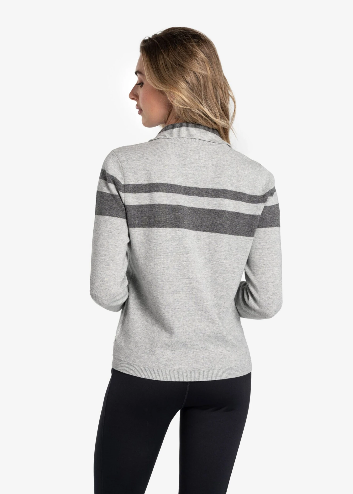 LOLE Eco Wool Turtle Neck Pullover - Light Grey Heather 4 LOLE Eco Wool Turtle Neck Pullover - Light Grey Heather - Image 2
