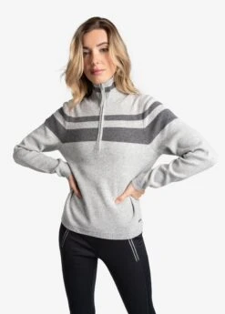 LOLE Eco Wool Turtle Neck Pullover - Light Grey Heather 10 LOLE Eco Wool Turtle Neck Pullover - Light Grey Heather -Draptura Sales LSW4357 G178 4 1900x