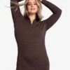 LOLE Traverse 1/2 Zip Dress - Java Heather 2 LOLE Traverse 1/2 Zip Dress - Java Heather -Draptura Sales LSW4370 C224 1 1900x