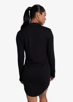 LOLE Traverse 1/2 Zip Dress - Black -Draptura Sales LSW4370 N415 4 1900x