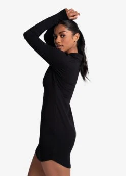 LOLE Traverse 1/2 Zip Dress - Black -Draptura Sales LSW4370 N415 8 1900x