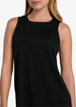 LOLE Performance Wool Moisture-wicking Tank Top - Black -Draptura Sales LSW4375 N415 3 1900x