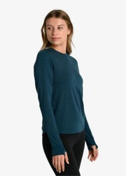 LOLE Performance Wool Moisture-wicking Long Sleeve - Fjord Blue -Draptura Sales LSW4376 BB49 3 1900x