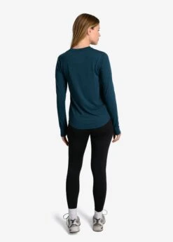 LOLE Performance Wool Moisture-wicking Long Sleeve - Fjord Blue -Draptura Sales LSW4376 BB49 5 1900x