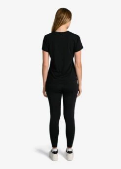 LOLE Performance Wool Moisture-wicking Short Sleeve - Black -Draptura Sales LSW4377 N415 4 1900x