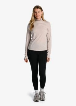 LOLE Performance Wool Moisture-wicking Turtleneck - Abalone