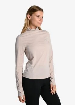 LOLE Performance Wool Moisture-wicking Turtleneck - Abalone -Draptura Sales LSW4378 G370 3 1900x