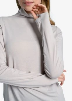 LOLE Performance Wool Moisture-wicking Turtleneck - Abalone -Draptura Sales LSW4378 G370 5 1900x
