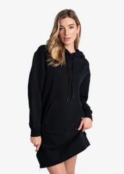 LOLE Easy Hoodie Oversized Dress - Black