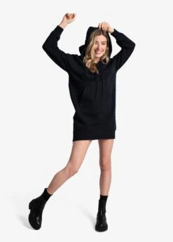 LOLE Easy Hoodie Oversized Dress - Black -Draptura Sales LSW4382 N415 8 1900x