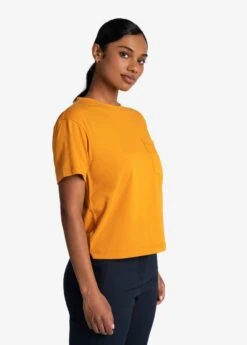 LOLE Effortless Cotton Tee - Inca Gold -Draptura Sales LSW4384 Y283 3 1900x
