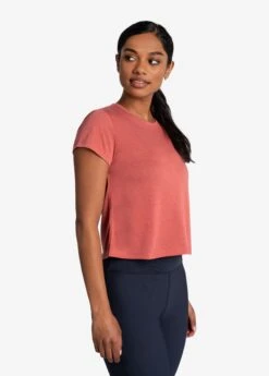 LOLE Everyday Short Sleeve - Cerise -Draptura Sales LSW4385 K742 3 1900x
