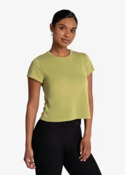 LOLE Everyday Short Sleeve - Pistachio -Draptura Sales LSW4385 V793 3 1900x