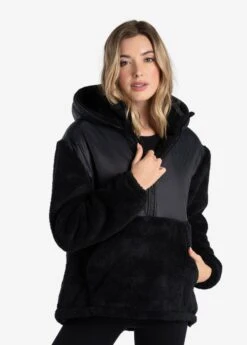 LOLE Yana Oversized Pullover Hoodie - Black
