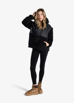 LOLE Yana Oversized Pullover Hoodie - Black -Draptura Sales LSW4389 N415 5 1900x