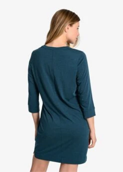 LOLE Performance Wool 3/4 Sleeve Dress - Fjord Blue 11 LOLE Performance Wool 3/4 Sleeve Dress - Fjord Blue -Draptura Sales LSW4392 BB49 4 1900x