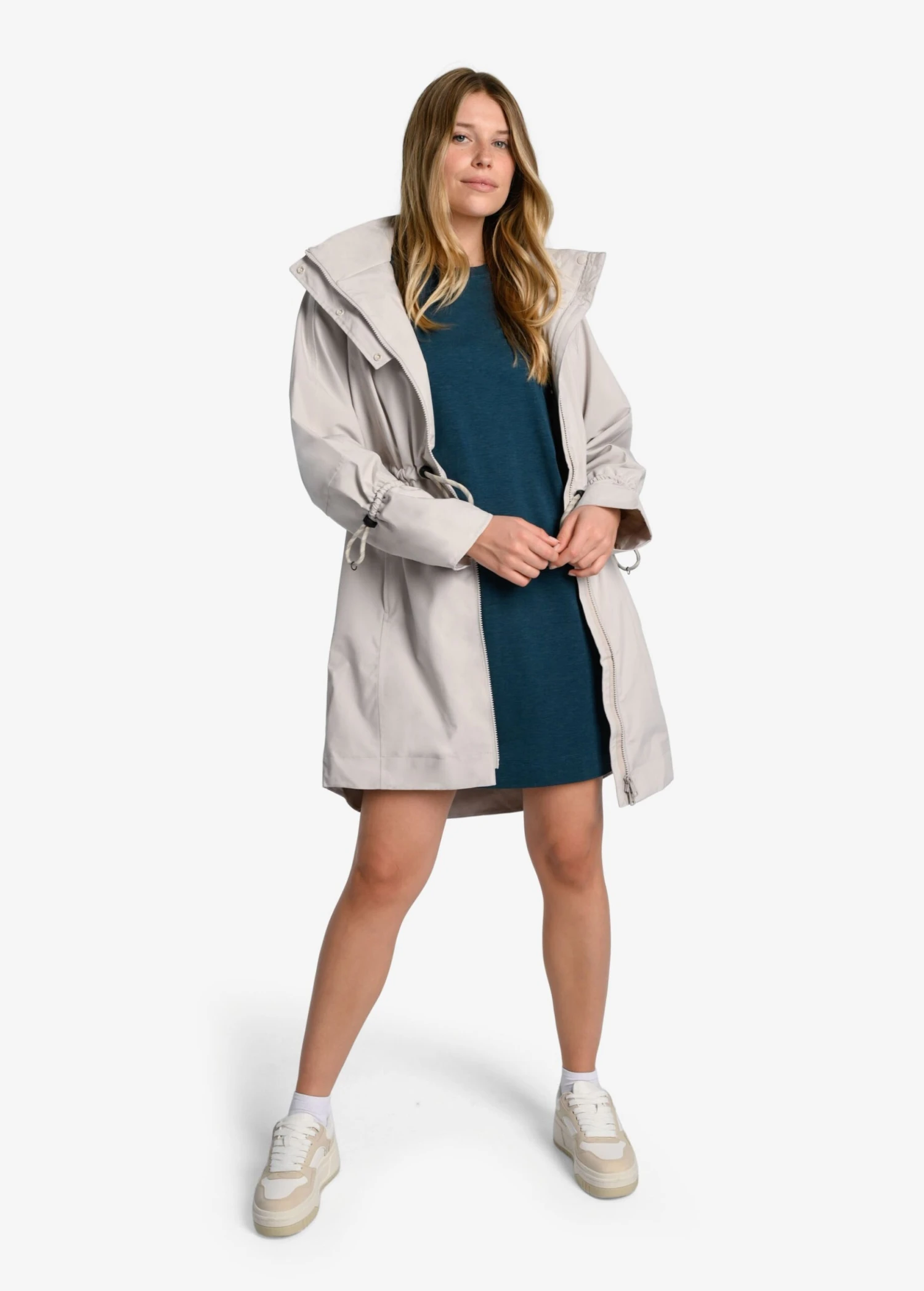 LOLE Performance Wool 3/4 Sleeve Dress - Fjord Blue 8 LOLE Performance Wool 3/4 Sleeve Dress - Fjord Blue - Image 7