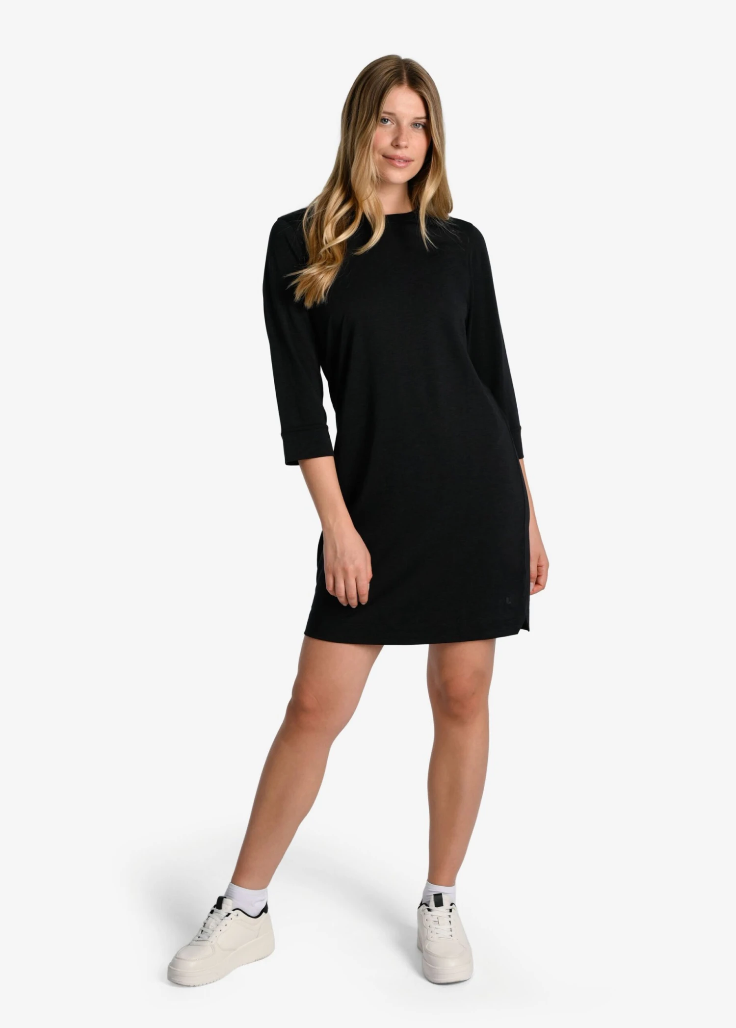 LOLE Performance Wool 3/4 Sleeve Dress - Black 3 LOLE Performance Wool 3/4 Sleeve Dress - Black