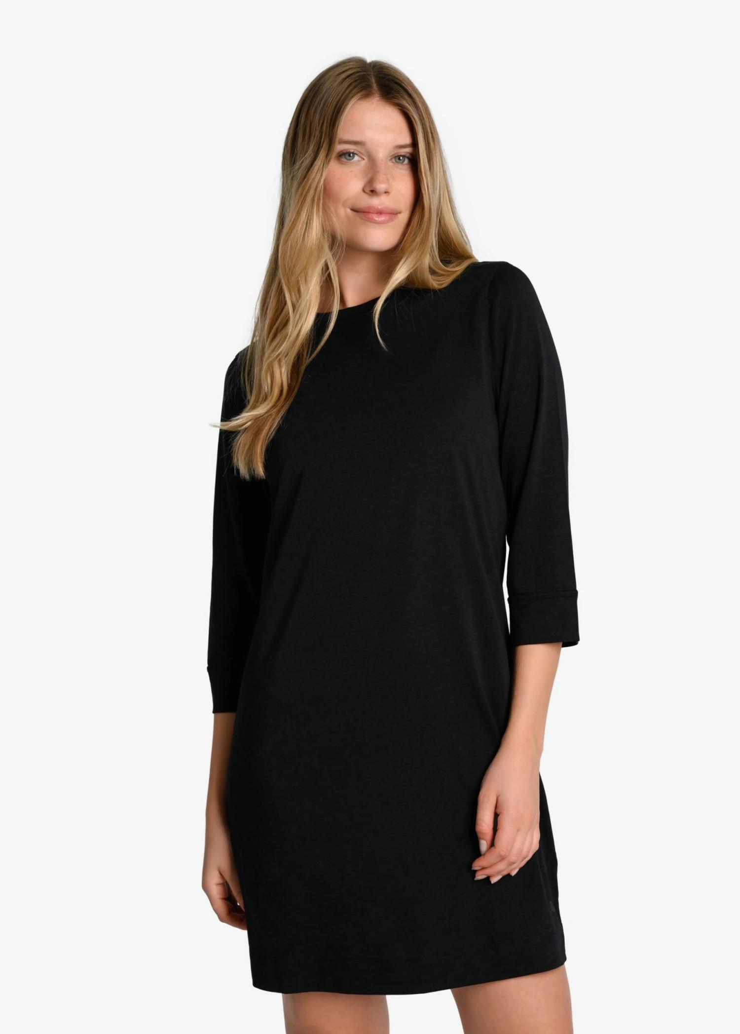 LOLE Performance Wool 3/4 Sleeve Dress - Black 4 LOLE Performance Wool 3/4 Sleeve Dress - Black - Image 2