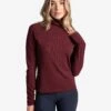 LOLE Traverse Turtle Neck Long Sleeve - Port Heather -Draptura Sales LSW4396 R425 1 1900x